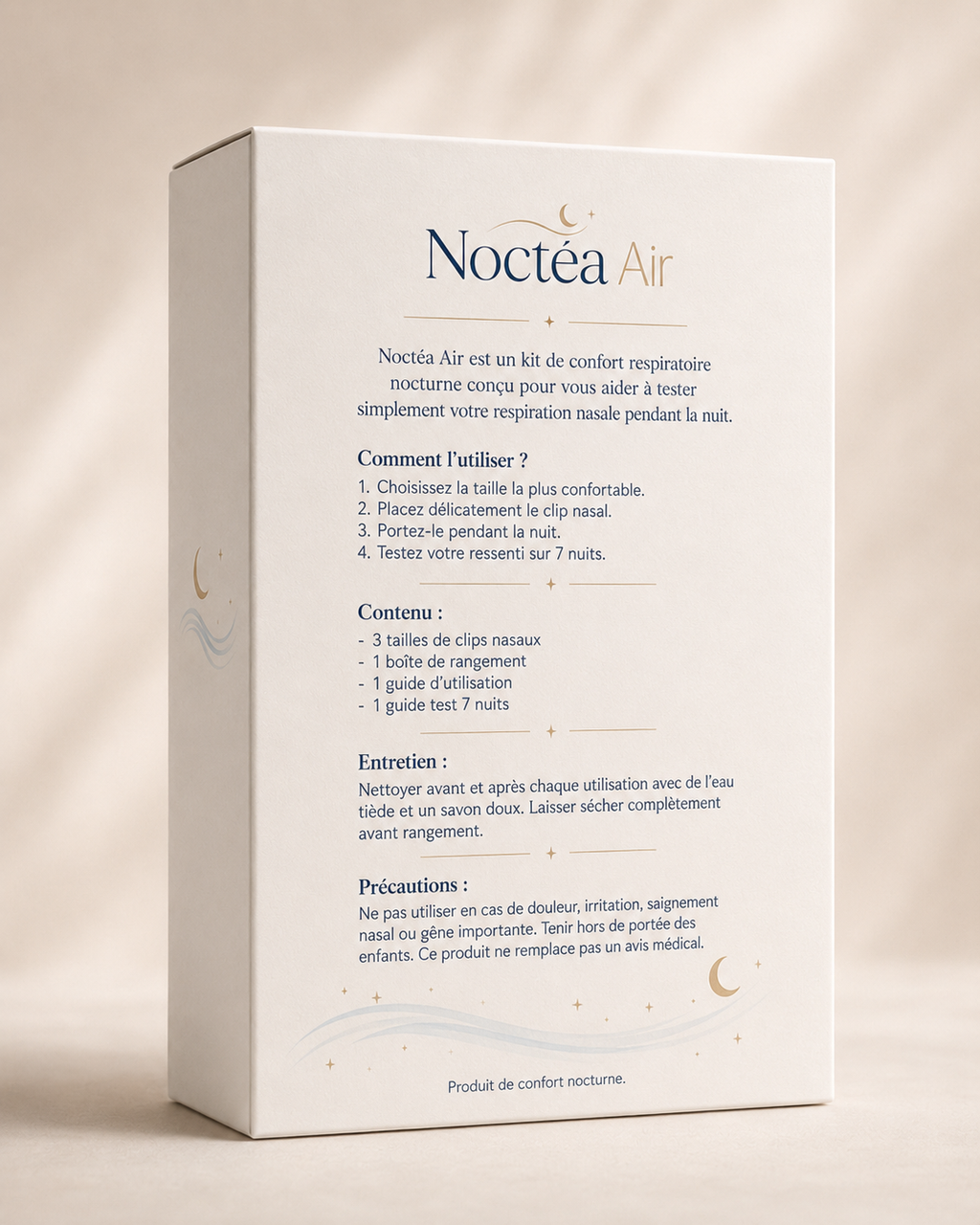 Noctéa Air — Kit Respiration Nasale 7 Nuits