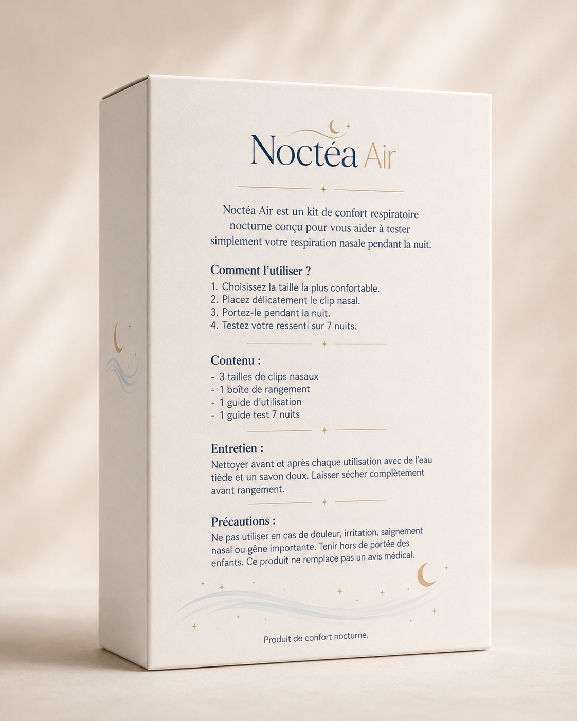 Noctéa Air — Kit Respiration Nasale 7 Nuits